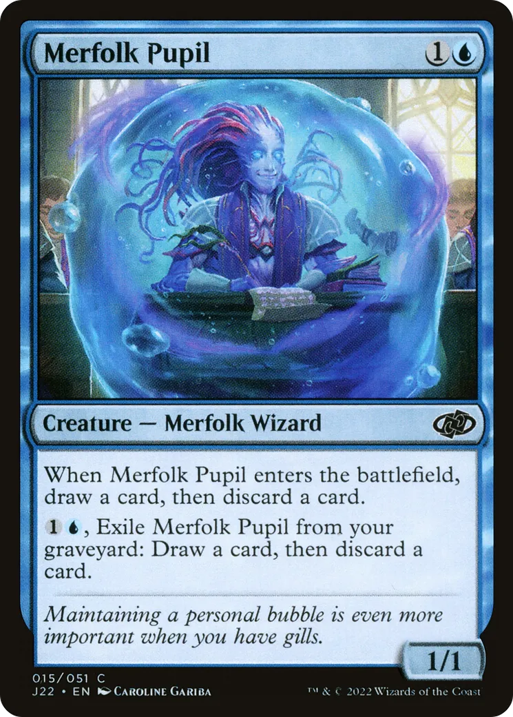 Merfolk Pupil — Jumpstart 2022 — Magic: The Gathering