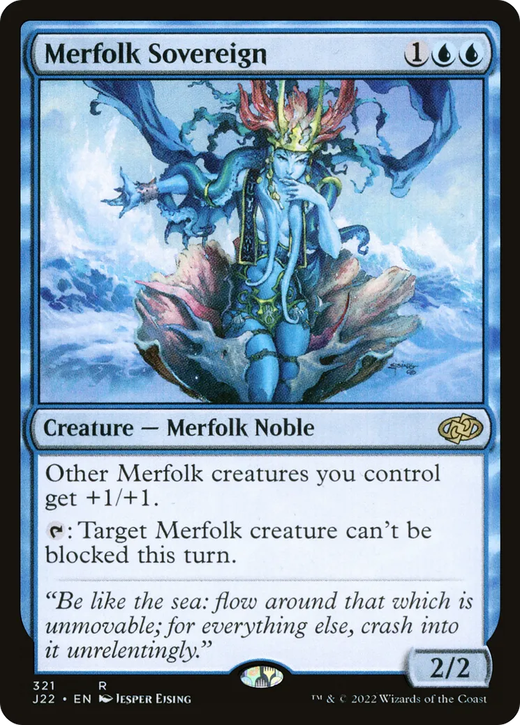 Merfolk Sovereign — Jumpstart 2022 — Magic: The Gathering