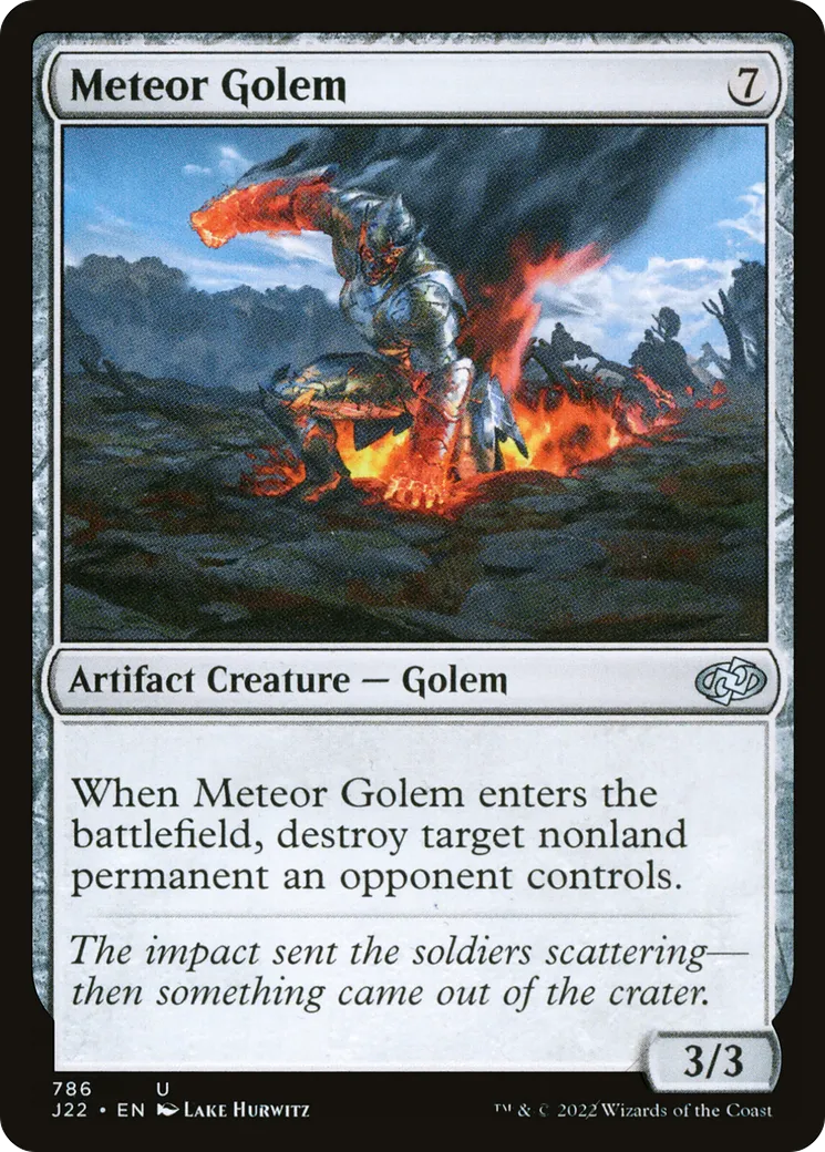 Meteor Golem — Jumpstart 2022 — Magic: The Gathering