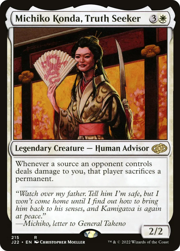 Michiko Konda, Truth Seeker — Jumpstart 2022 — Magic: The Gathering