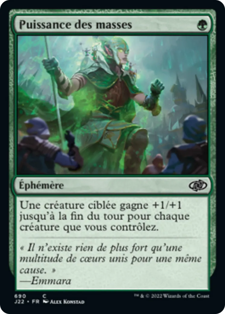 Puissance des masses — Jumpstart 2022 — Magic: The Gathering