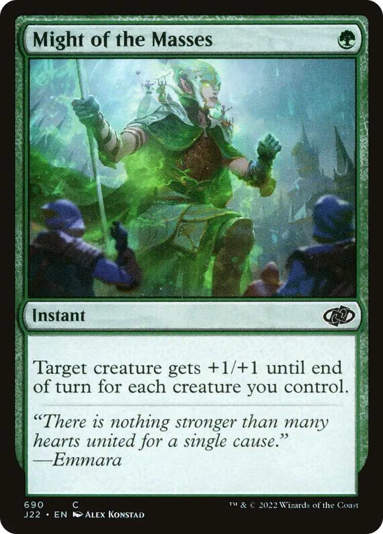 Might of the Masses — Jumpstart 2022 — Magic: The Gathering