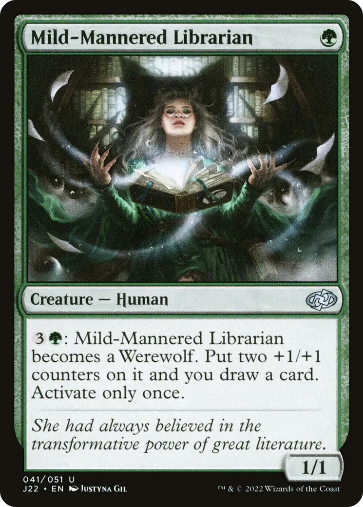 Mild-Mannered Librarian — Jumpstart 2022 — Magic: The Gathering
