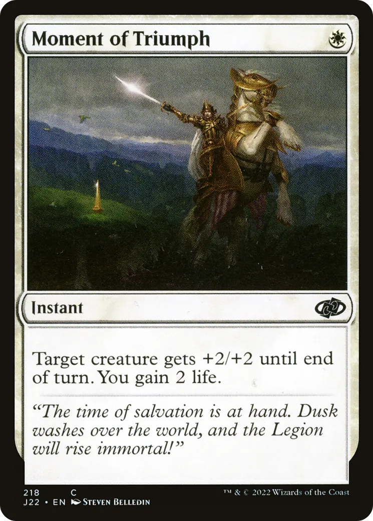 Moment of Triumph — Jumpstart 2022 — Magic: The Gathering