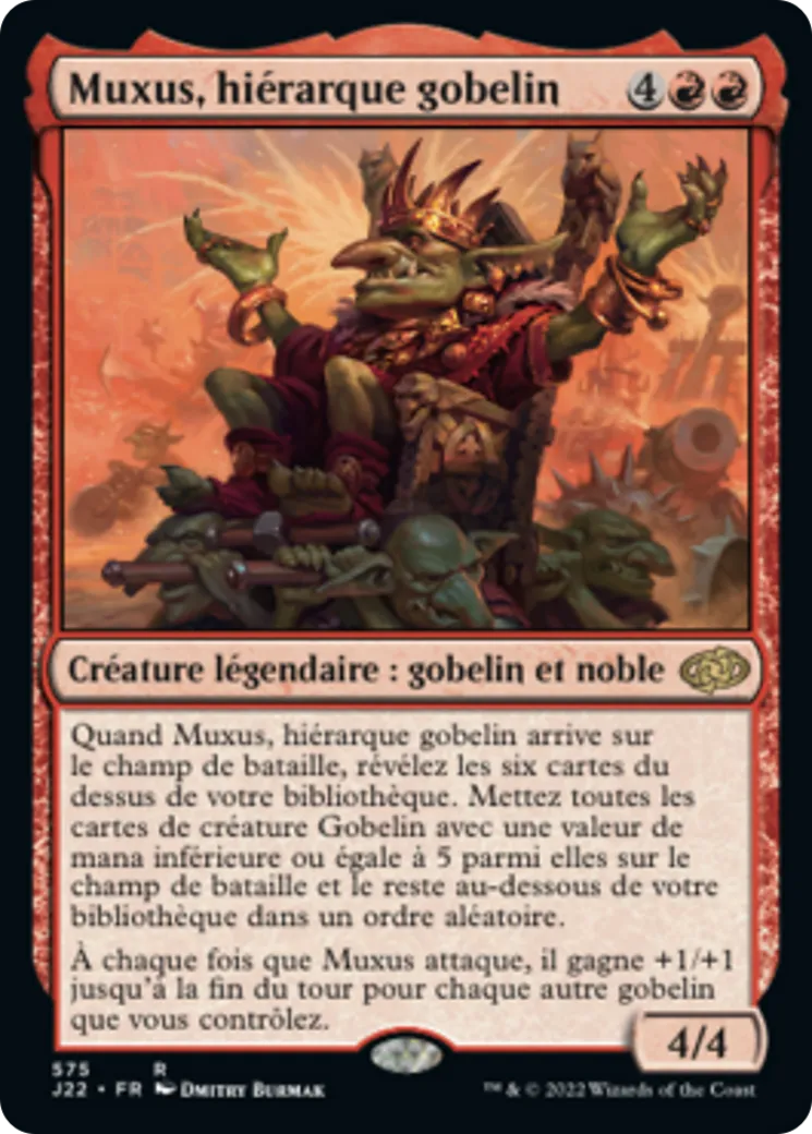 Muxus, hiérarque gobelin — Jumpstart 2022 — Magic: The Gathering