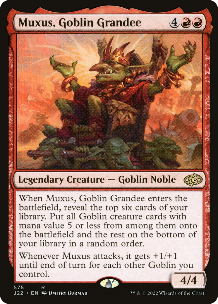 Muxus, Goblin Grandee — Jumpstart 2022 — Magic: The Gathering