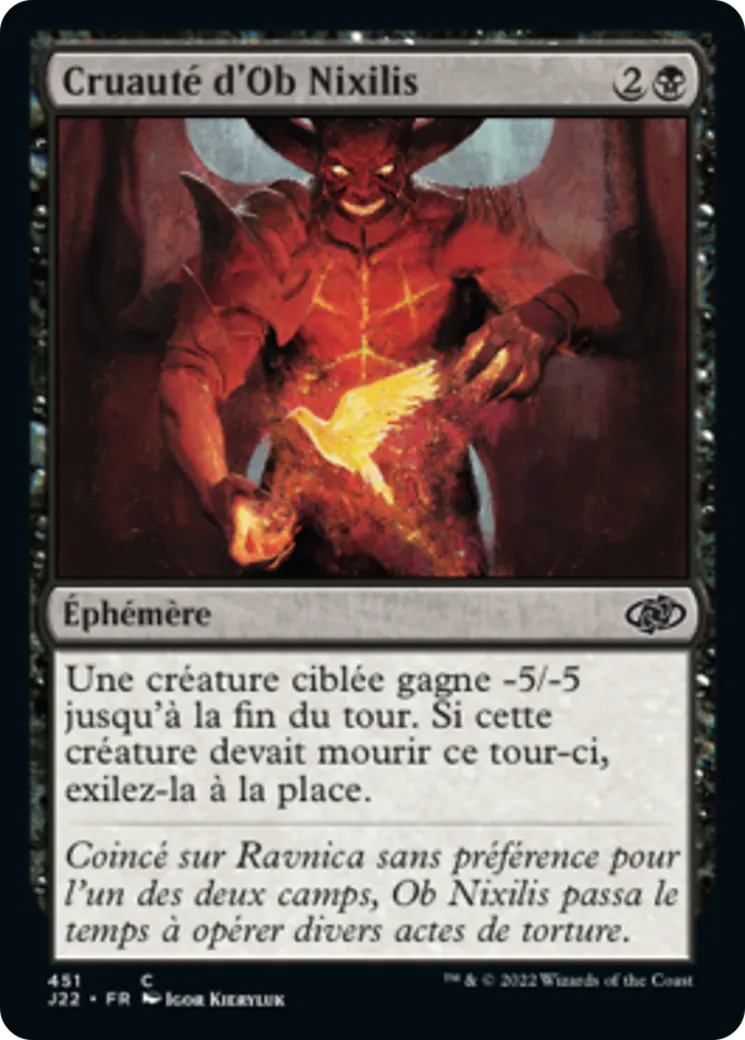 Cruauté d'Ob Nixilis — Jumpstart 2022 — Magic: The Gathering