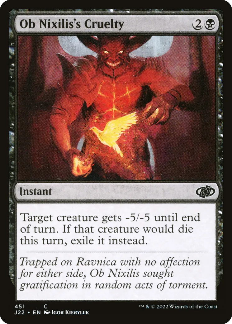 Ob Nixilis's Cruelty — Jumpstart 2022 — Magic: The Gathering