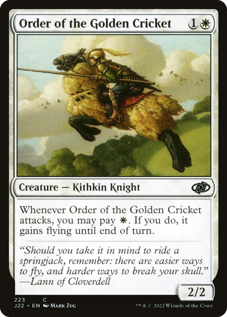 Order of the Golden Cricket — Jumpstart 2022 — Magic: The Gathering