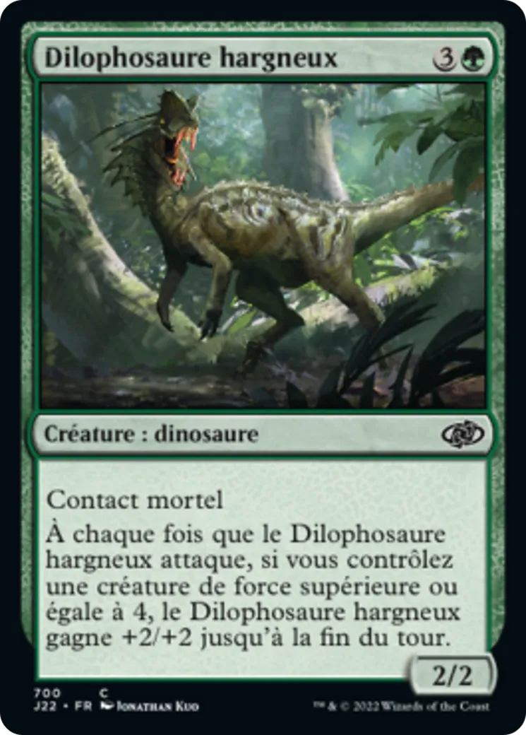 Dilophosaure hargneux — Jumpstart 2022 — Magic: The Gathering