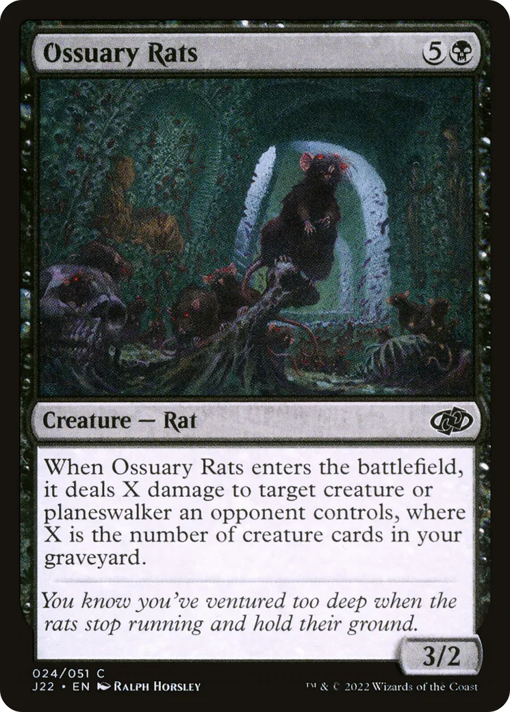 Rats de l'ossuaire — Jumpstart 2022 — Magic: The Gathering