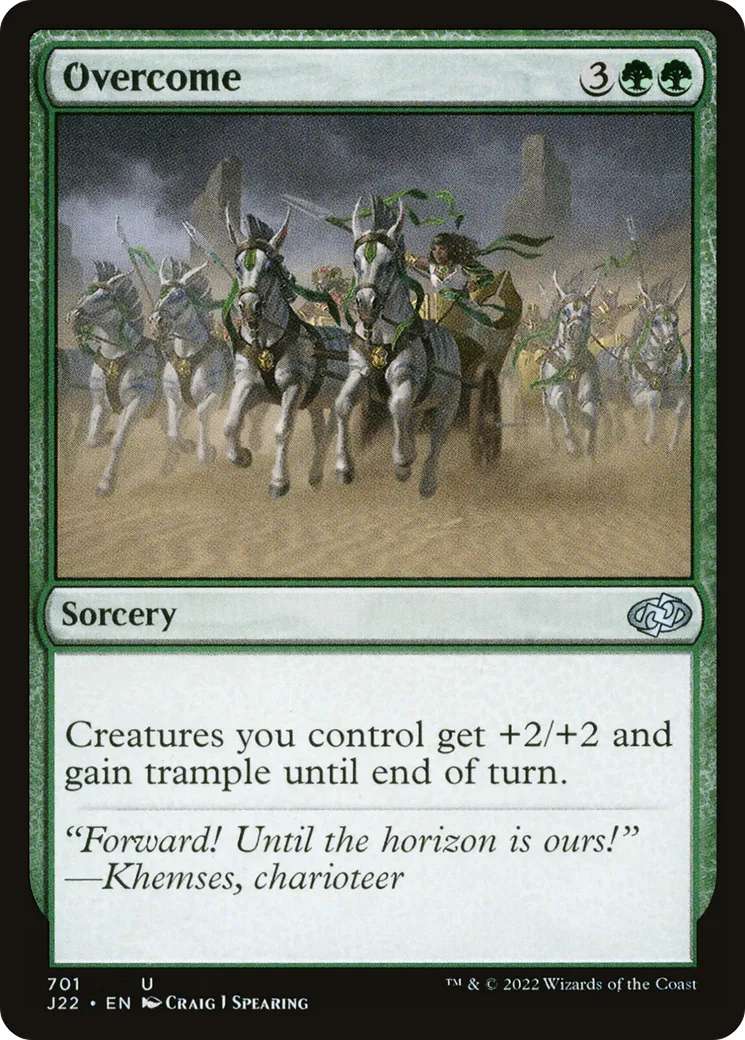 Overcome from Jumpstart 2022 - Magic: The Gathering