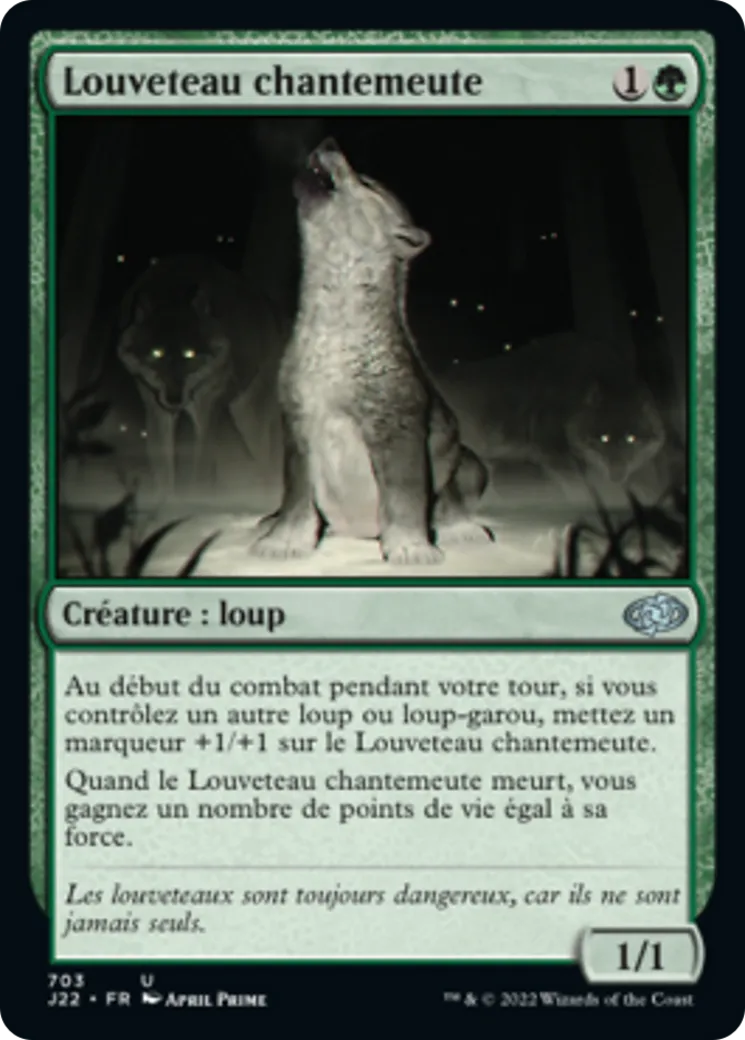 Louveteau chantemeute — Jumpstart 2022 — Magic: The Gathering