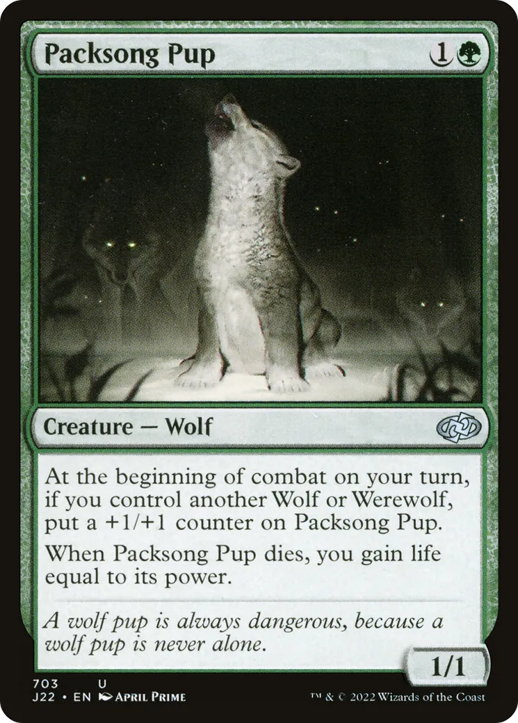 Packsong Pup — Jumpstart 2022 — Magic: The Gathering