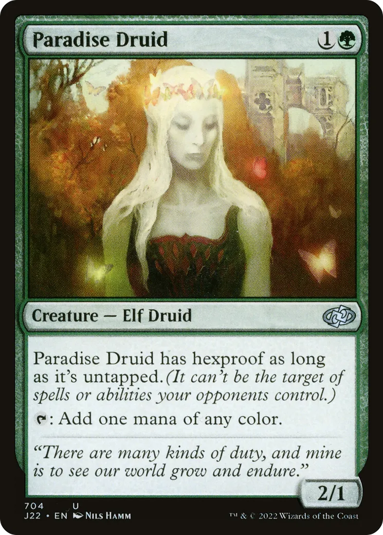 Paradise Druid — Jumpstart 2022 — Magic: The Gathering