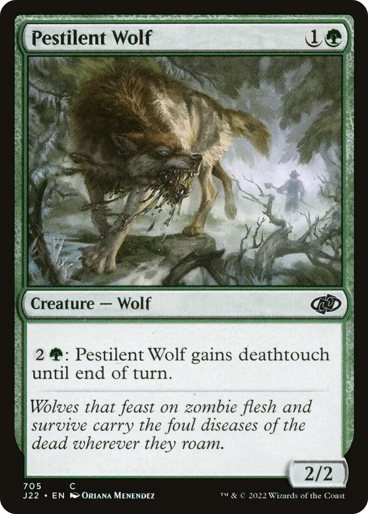 Pestilent Wolf — Jumpstart 2022 — Magic: The Gathering