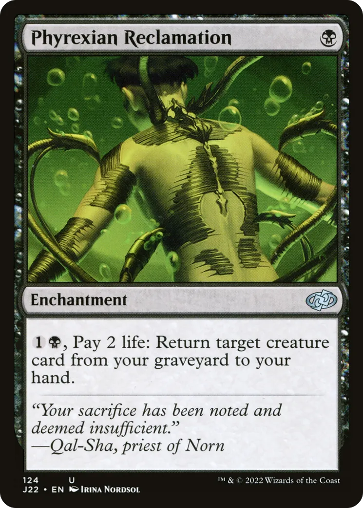 Phyrexian Reclamation — Jumpstart 2022 — Magic: The Gathering