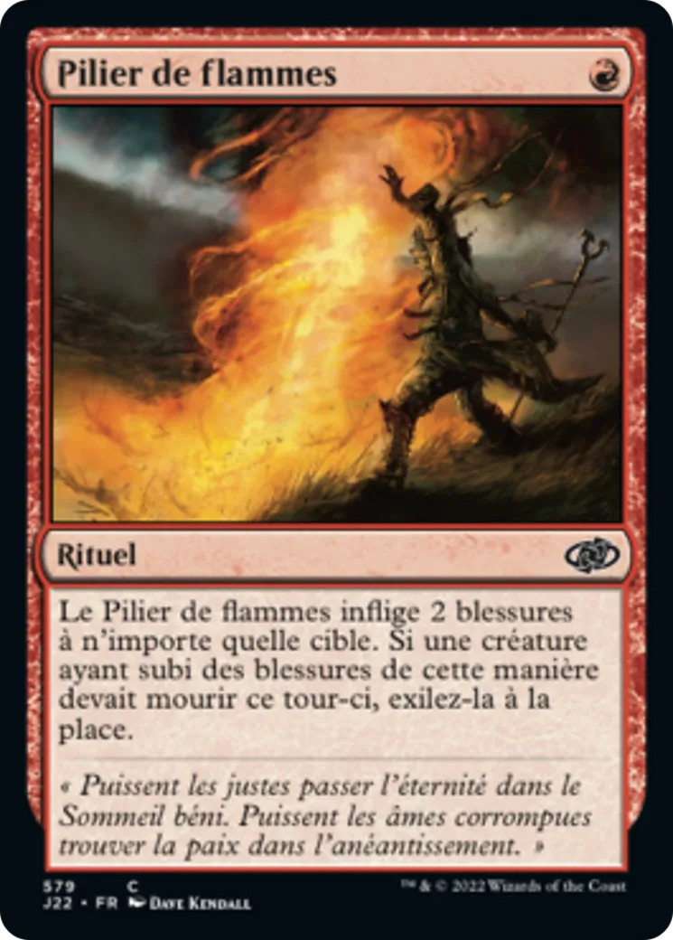 Pilier de flammes — Jumpstart 2022 — Magic: The Gathering