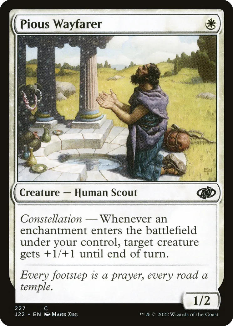 Pious Wayfarer — Jumpstart 2022 — Magic: The Gathering