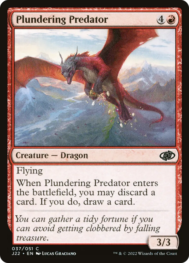 Plundering Predator — Jumpstart 2022 — Magic: The Gathering