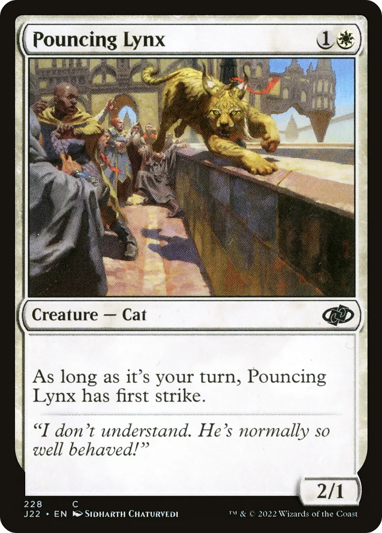 Pouncing Lynx — Jumpstart 2022 — Magic: The Gathering