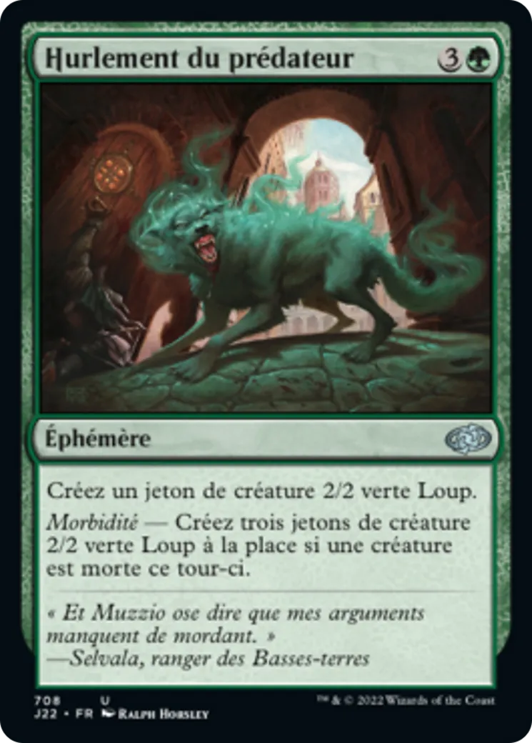 Hurlement du prédateur — Jumpstart 2022 — Magic: The Gathering