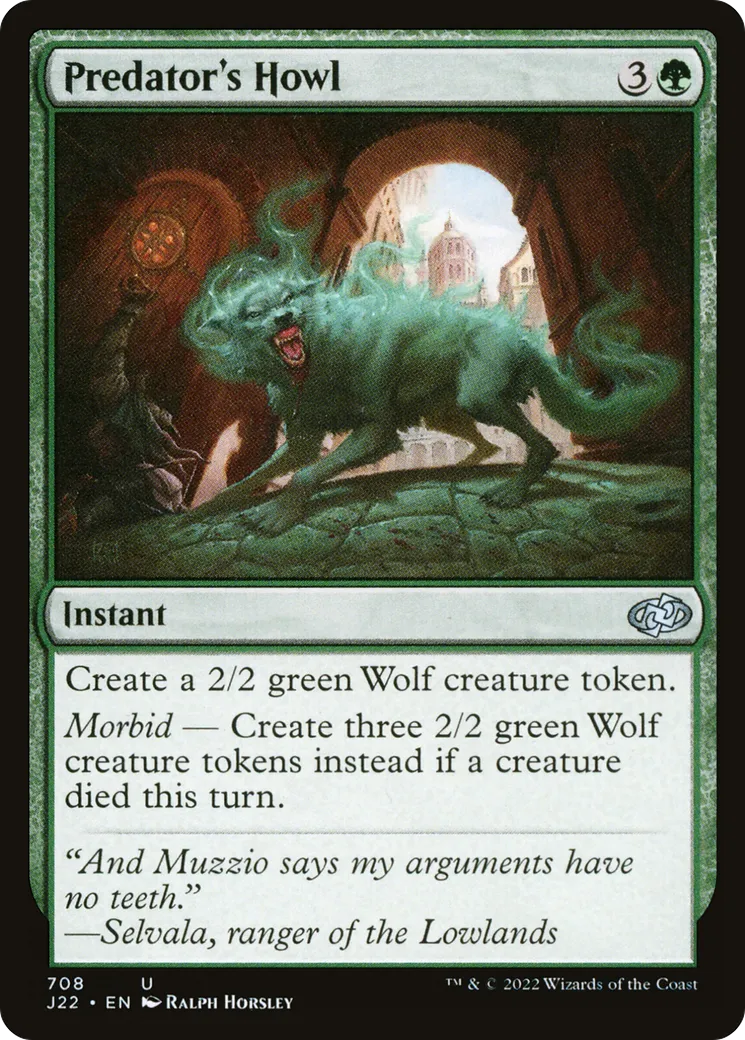 Predator's Howl — Jumpstart 2022 — Magic: The Gathering