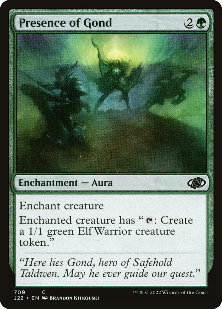 Presence of Gond — Jumpstart 2022 — Magic: The Gathering
