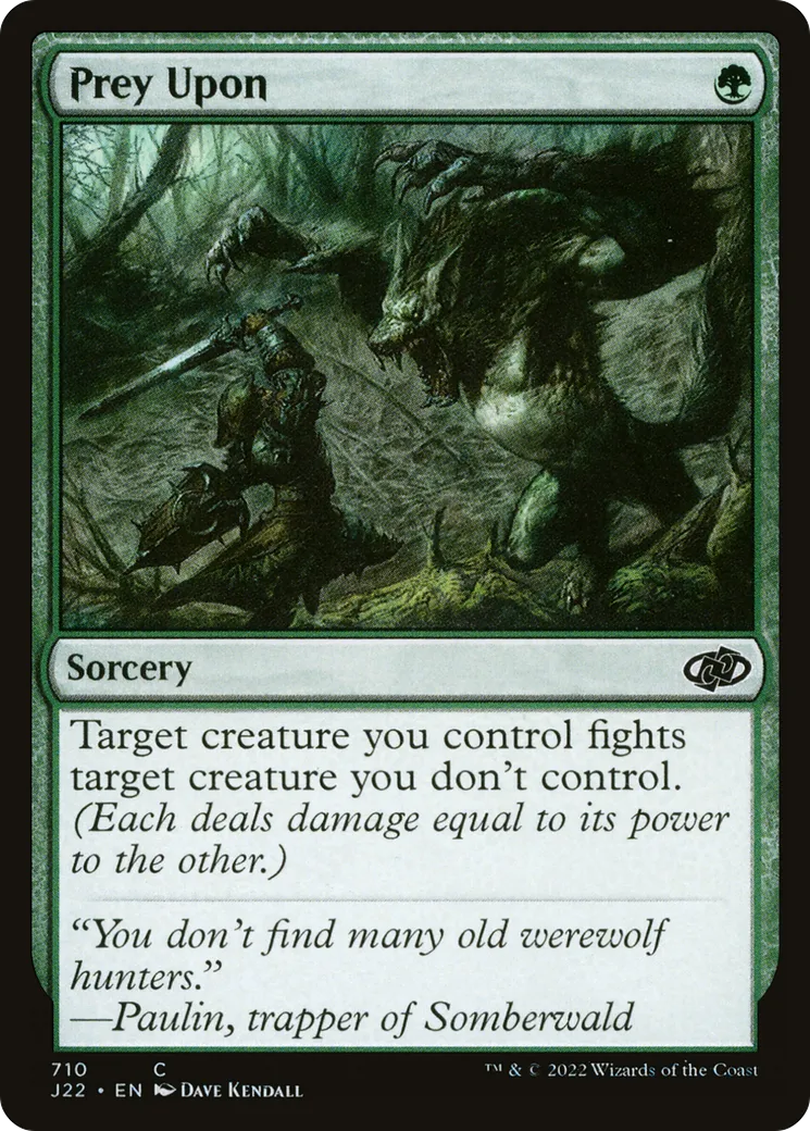 Prey Upon — Jumpstart 2022 — Magic: The Gathering