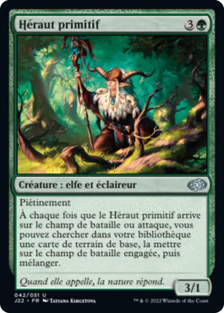 Héraut primitif — Jumpstart 2022 — Magic: The Gathering