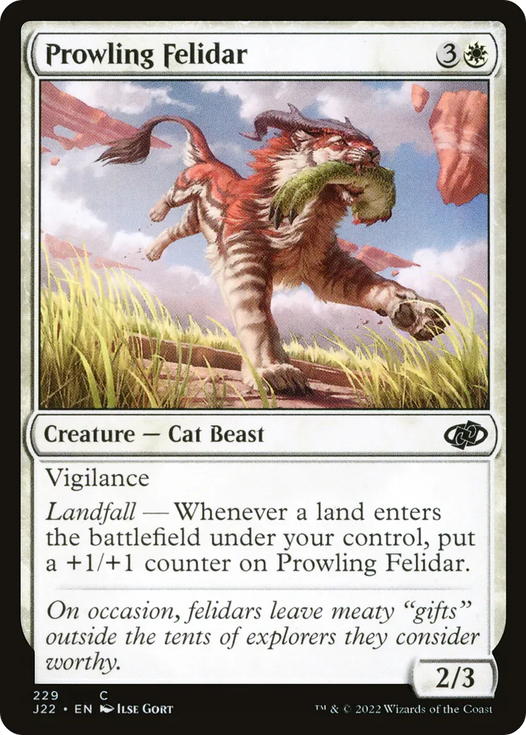 Prowling Felidar — Jumpstart 2022 — Magic: The Gathering