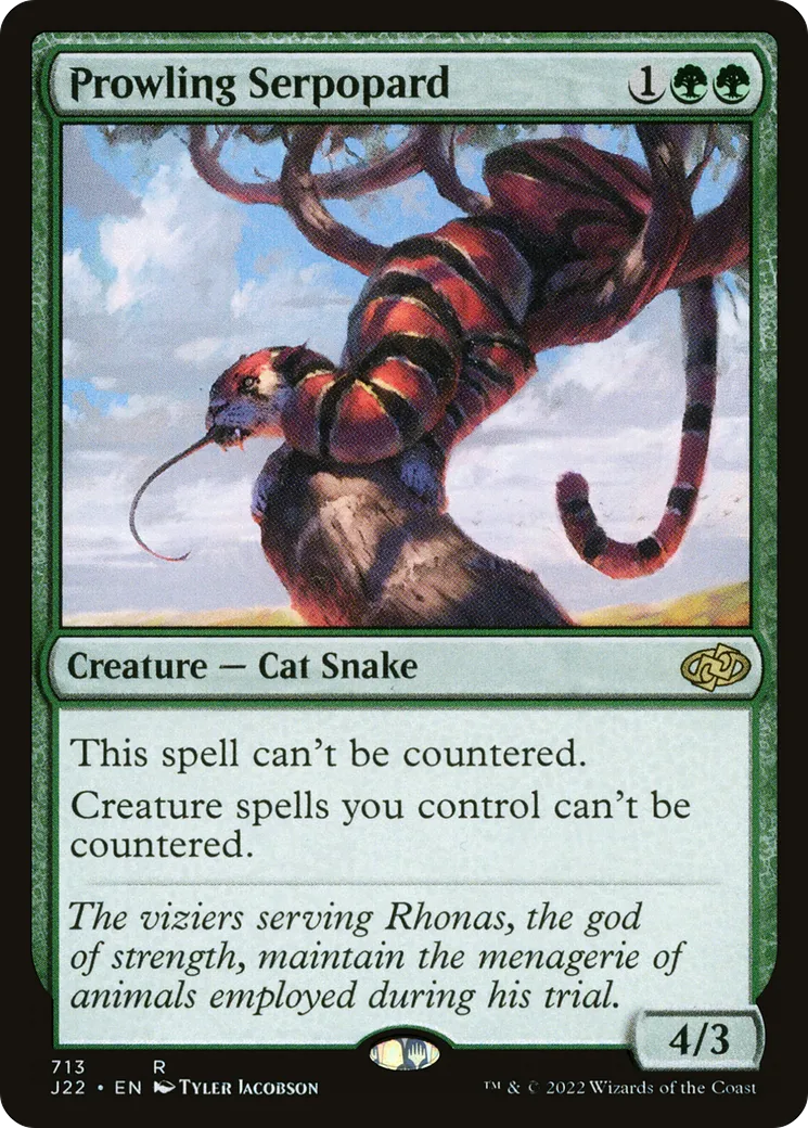 Prowling Serpopard — Jumpstart 2022 — Magic: The Gathering
