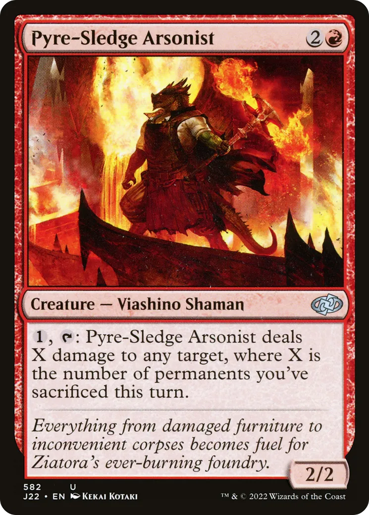 Pyre-Sledge Arsonist — Jumpstart 2022 — Magic: The Gathering