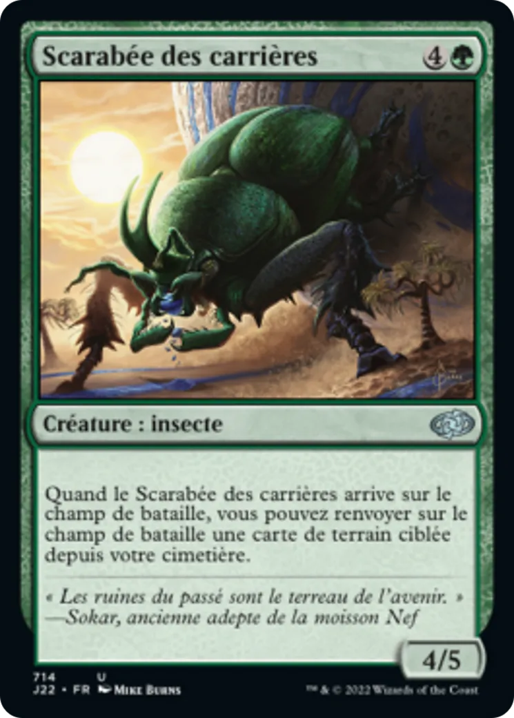 Scarabée des carrières — Jumpstart 2022 — Magic: The Gathering