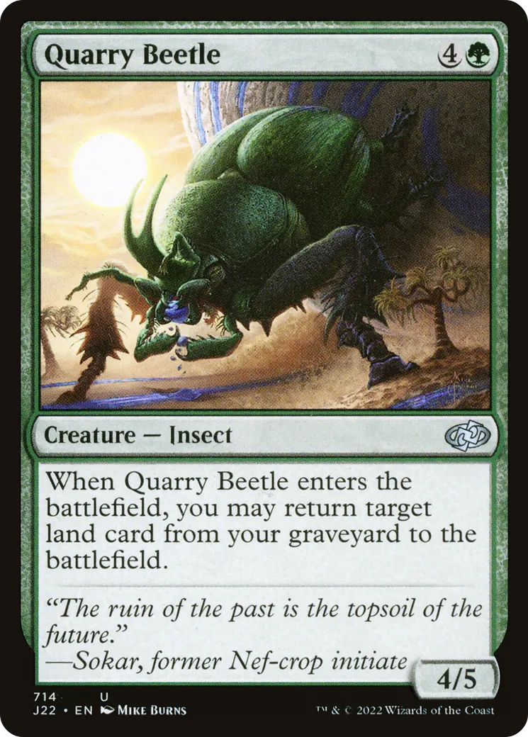 Quarry Beetle — Jumpstart 2022 — Magic: The Gathering