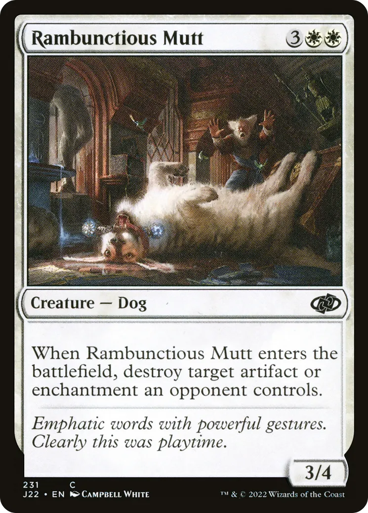 Rambunctious Mutt — Jumpstart 2022 — Magic: The Gathering