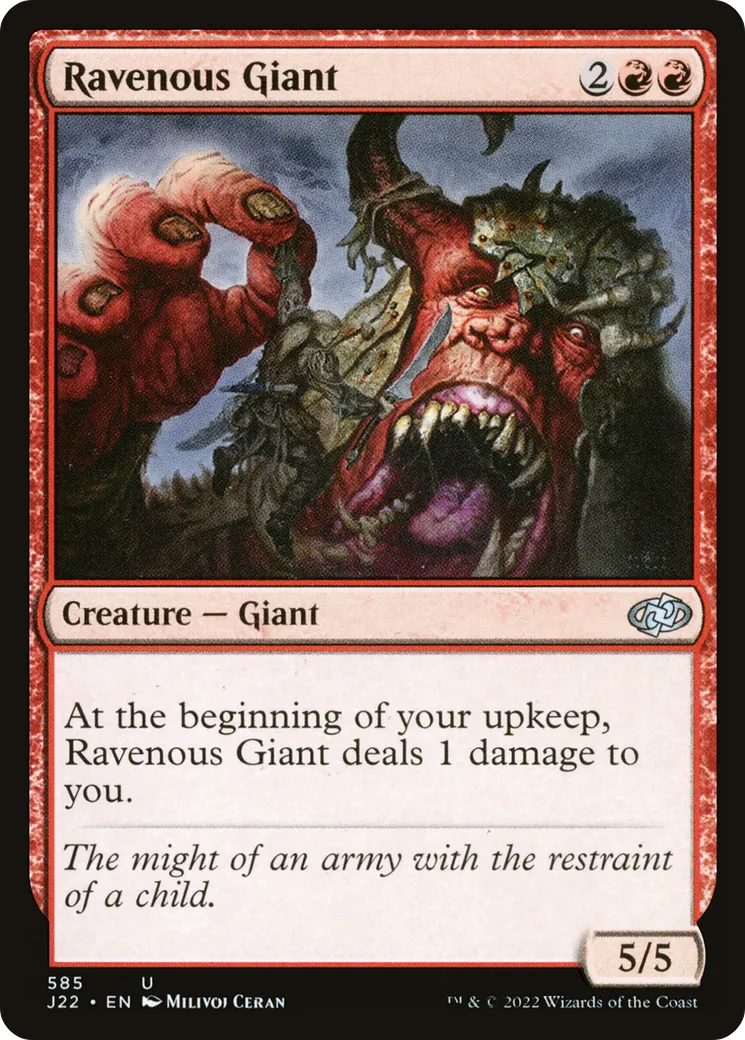 Ravenous Giant — Jumpstart 2022 — Magic: The Gathering