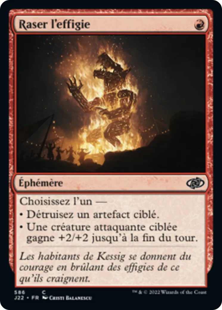 Raser l'effigie — Jumpstart 2022 — Magic: The Gathering