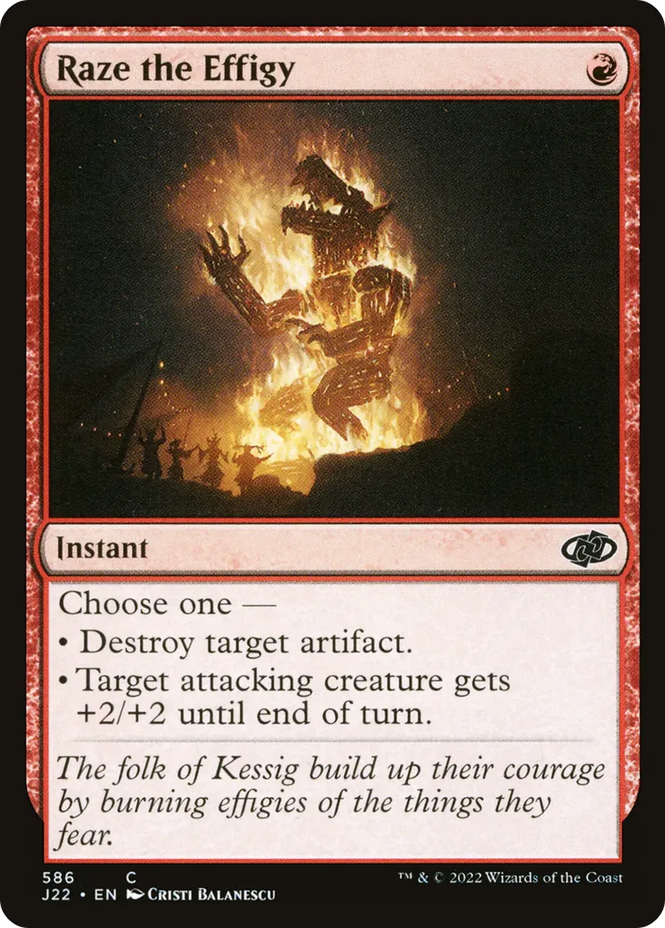 Raze the Effigy — Jumpstart 2022 — Magic: The Gathering