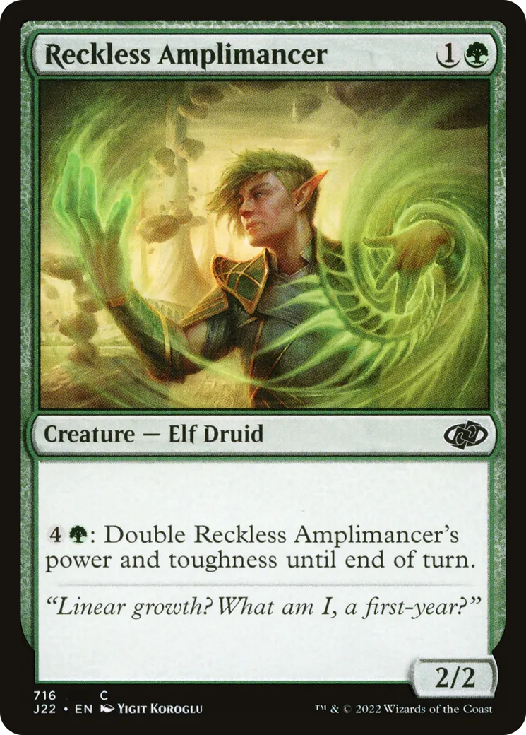 Reckless Amplimancer — Jumpstart 2022 — Magic: The Gathering