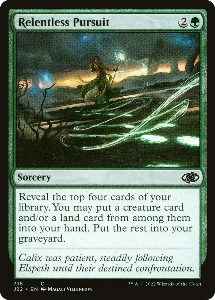 Relentless Pursuit — Jumpstart 2022 — Magic: The Gathering