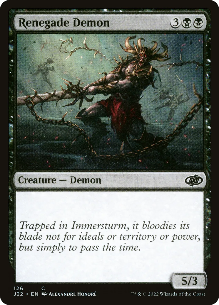 Renegade Demon — Jumpstart 2022 — Magic: The Gathering