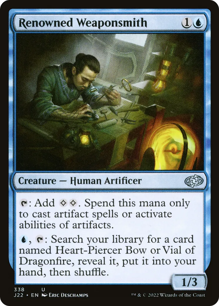 Renowned Weaponsmith — Jumpstart 2022 — Magic: The Gathering