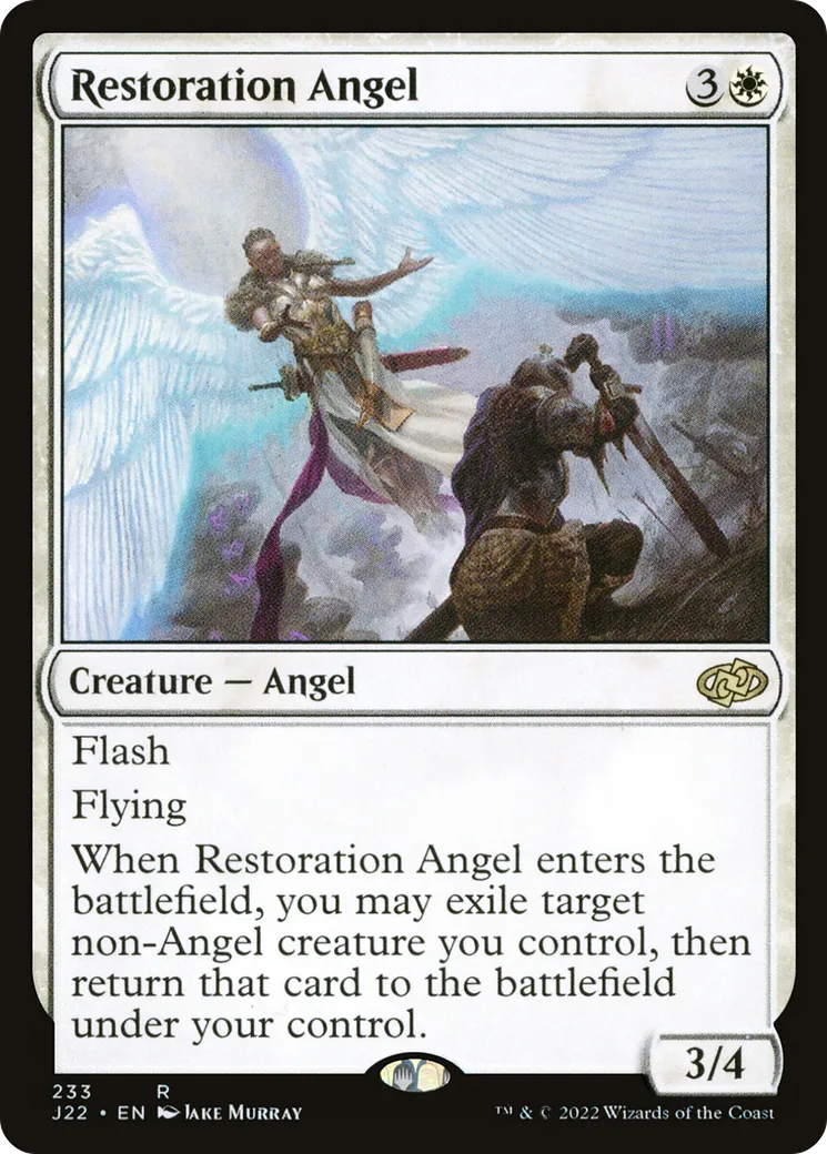 Restoration Angel — Jumpstart 2022 — Magic: The Gathering