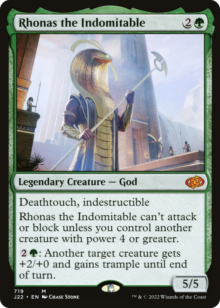 Rhonas the Indomitable — Jumpstart 2022 — Magic: The Gathering