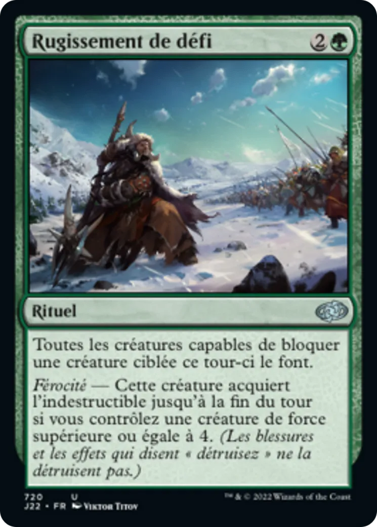 Rugissement de défi — Jumpstart 2022 — Magic: The Gathering