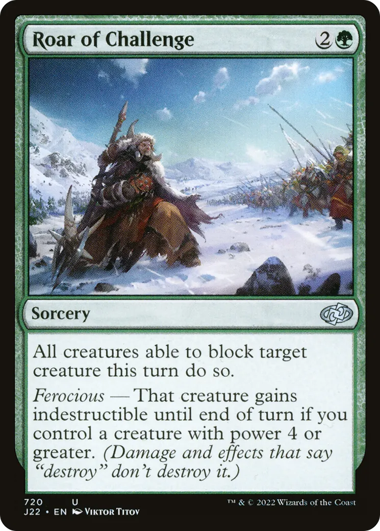 Roar of Challenge — Jumpstart 2022 — Magic: The Gathering