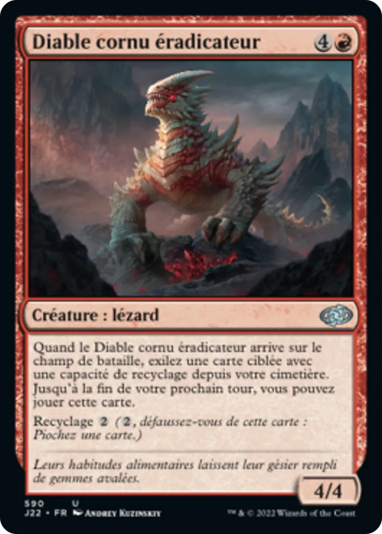 Diable cornu éradicateur — Jumpstart 2022 — Magic: The Gathering