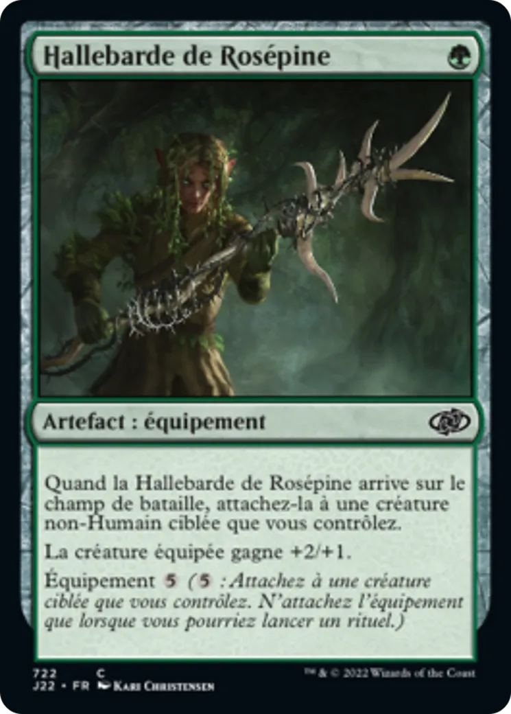 Hallebarde de Rosépine — Jumpstart 2022 — Magic: The Gathering