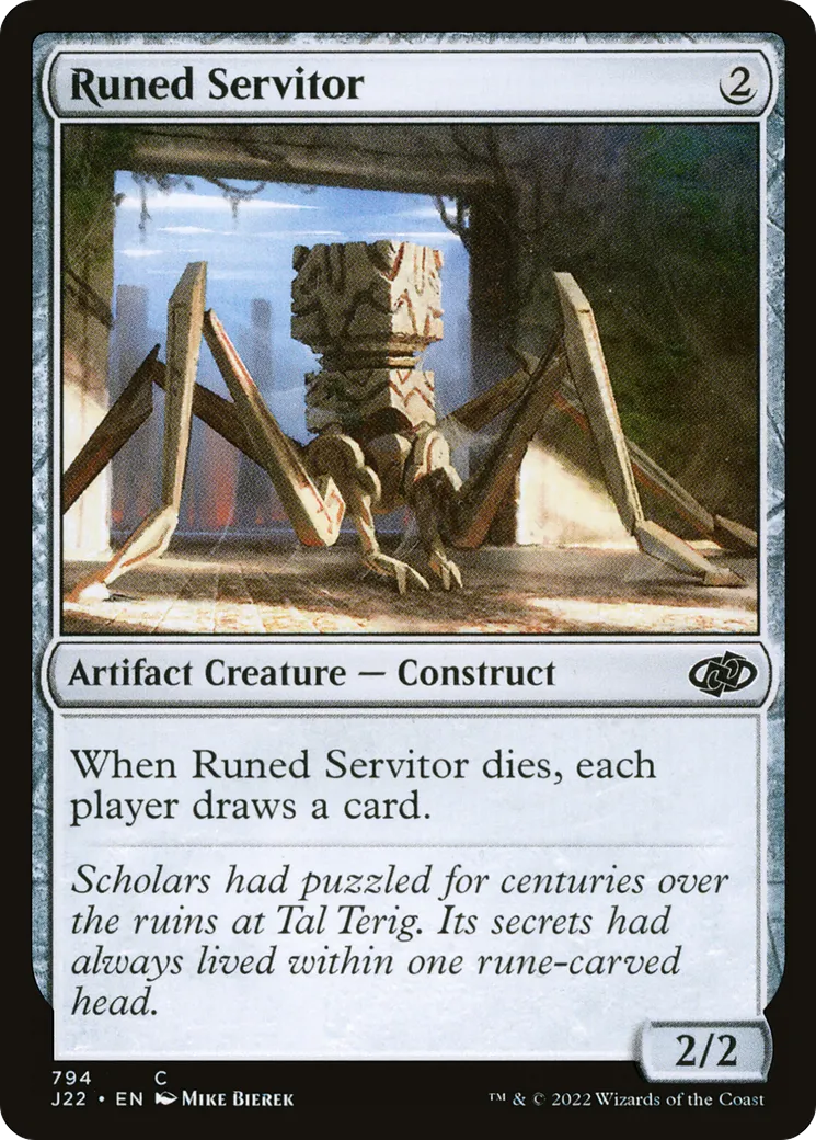 Runed Servitor — Jumpstart 2022 — Magic: The Gathering